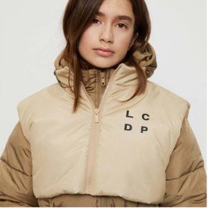 LCDP Kids (or size small woman) Tan Puffer Crop Jacket